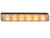 Buyers 8892802 - Ultra Bright Narrow Profile LED Strobe Light with 23 Flash Patterns, Amber/Clear