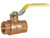 Buyers HBV075 - 3/4" NPT Brass Body Ball Valve with Hardened Steel Ball for Hydraulic Systems, 600 PSI
