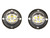Buyers 8891227 - Bolt-On Hideaway LED Strobe Kit with 19 Flash Patterns, Amber/Clear, 6 LEDs, Surface Mount