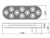 5626510 RED 10 LED OVAL S/T/T LIGHT