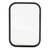 Grote 12102 - Black Rectangular Mirror With Outer Protective Bumper, 7 x 10 Inch
