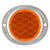 Grote 40233 - Round Amber Acrylic Lens Aluminum Housing Reflector With Two Hole Screw Mounting