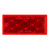 Grote 40302 - Red Rectangular Stick-On Reflector, FMVSS 108 Compliant