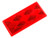 40302 REFLECTOR RED RECTANGULAR STICK-ON