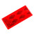 40302 REFLECTOR RED RECTANGULAR STICK-ON