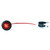 49322 CLR/MKR RED LED ROUND MICRONOVA P2 WITH GROMMET