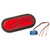 Grote 53092 - Red Economy Oval Stop Tail Turn Light Kit With Female Pin Connection