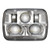0554471 12-24V DOT/ECE LED RHT HIGH & LOW BEAM HEADLIGHT WITH CHROME INNER BEZEL - SINGLE LIGHT