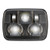 0554491 12-24V DOT/ECE LED RHT HIGH & LOW BEAM HEADLIGHT WITH BLACK INNER BEZEL - SINGLE LIGHT