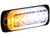 Buyers 8891902 - 4.5" Horizontal LED Strobe Light, Amber/Clear, SAE J595 Class 1, 19 Flash Patterns, Low Profile