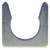 Truck-Lite 97913 - Straight Mold Harness Clip, Silver Steel, 1.5 inch