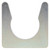 Truck-Lite 97913 - Straight Mold Harness Clip, Silver Steel, 1.5 inch