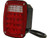 Buyers 5626738 - 5.75 Inch Box Style Red LED Stop/Turn/Tail Light with License Plate Light for Trucks and Trailers