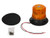 Buyers SL650A - 6 Inch Wide Amber Incandescent Beacon Strobe Light with Magnetic or Permanent Mount, 12-24V, 1 Flash Pattern