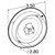 10051R LED MODEL 10 C/M FLANGE KIT