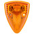 Truck-Lite 1155A - Signal-Stat LED Yellow Triangular 13 Diode Marker Clearance Light, PC, 2 Screw, Hardwired, Stripped End, 12V
