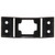 Truck-Lite 12725 - 12 Series Bracket Mount for Rectangular Lights, Black ABS, 4 Screw Mount