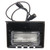 15041 15 SERIES, LED, 3 DIODE, LICENSE LIGHT, RECTANGULAR, BLACK BRACKET MOUNT, HARDWIRED, FEMALE PL-10, 12V, KIT