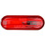 Truck-Lite 1555 - Signal-Stat Slim Line Red Oval Incandescent Marker Clearance Light, 1 Bulb, 2 Screw, Hardwired 12V