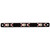 Truck-Lite 15745R - 15 Series Incandescent Identification Bar Kit, Rectangular, Red, Three Lights, Six inch Centers, Black, 12V