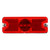 18050R 18 SERIES, LED, RED RECTANGULAR, 3 DIODE, MARKER CLEARANCE LIGHT, P2, 2 SCREW, REFLECTORIZED, HARDWIRED, BLUNT CUT, 12V, KIT