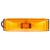 19009Y 19 SERIES, BASE MOUNT, INCANDESCENT, YELLOW RECTANGULAR, 2 BULB, MARKER CLEARANCE LIGHT, PC, CHROME ABS 2 SCREW, HARDWIRED, STRIPPED END, 12V, KIT