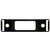 Truck-Lite 19728 - 19 Series Open Back Bracket Mount for Rectangular Lights, Black Polycarbonate, Two Screw Bracket Mount