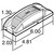 21005Y SUPER 21, INCANDESCENT, YELLOW RECTANGULAR, 1 BULB, MARKER CLEARANCE LIGHT, PC, 2 SCREW, SUPER 21 PLUG, STRIPPED END, 24V, KIT