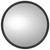 Truck-Lite 97815 - Centered Stud 7.5 inch Silver Stainless Steel Convex Mirror, Round, Universal Mount