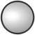 97815 CENTERED STUD, 7.5 IN., SILVER STAINLESS STEEL CONVEX MIRROR, ROUND, UNIVERSAL MOUNT