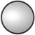 Truck-Lite 97835 - 12 inch Grey Steel Convex Mirror, Round, Universal Mount