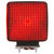 4742 SIGNAL-STAT, INCANDESCENT, RED/YELLOW SQUARE, 1 BULB, DUAL FACE, VERTICAL MOUNT, SIDE MARKER, 2 WIRE, PEDESTAL LIGHT, 2 STUD, STRIPPED END