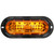 60097Y 60 SERIES, LED, YELLOW OVAL, 44 DIODE, FRONT/PARK/TURN, BLACK ABS, FLANGE MOUNT, 12V, FIT 'N FORGET S.S., STRAIGHT PL-3 FEMALE, KIT