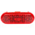 60253R 60 SERIES, LED, RED, OVAL, 26 DIODE, STOP/TURN/TAIL, FIT 'N FORGET S.S., 24V