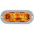 60291Y 60 SERIES, LED, YELLOW OVAL, 44 DIODE, FRONT/PARK/TURN, GRAY ABS, FLANGE MOUNT, 12V, FIT 'N FORGET S.S.