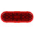 Truck-Lite 60885R - 60 Series Led Red Oval 26 Diode Stop Turn Tail Light, Diamond Shell, Fit 'N Forget Stainless Steel, 12V