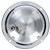 Truck-Lite 80350 - 80 Series Incandescent Dome Light, Round Clear, Chrome Bracket, Push Button, 12V