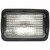 80396 80 SERIES, WIDE FLOOD 4X6 IN. RECTANGULAR HALOGEN FLOOD LIGHT, BLACK, 1 BULB, STRIPPED ENDS , 12V