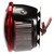 Truck-Lite 80461R - 80 Series Incandescent Red/White Round Stop Turn Tail Light, Black Bracket Mount, Hardwired 12V