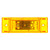 21275Y 21 SERIES, LED, YELLOW RECTANGULAR, 8 DIODE, MARKER CLEARANCE LIGHT, PC, 2 SCREW, FIT 'N FORGET M/C, 12V