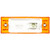 21880Y 21 SERIES, LED, YELLOW RECTANGULAR, 2 DIODE, MARKER CLEARANCE LIGHT, PC, 2 SCREW, REFLECTORIZED, DIAMOND SHELL, FIT 'N FORGET M/C, 12V