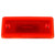 Truck-Lite 25250R - 25 Series LED Red Rectangular 3 Diode Marker Clearance Light - P2, 2 Screw Surface Mount, Hardwired, Stripped End, 12V