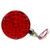 2751 SIGNAL-STAT, LED, RED ROUND, 24 DIODE, SINGLE FACE, 3 WIRE, PEDESTAL LIGHT, 1 STUD, CHROME, STRIPPED END/RING TERMINAL