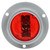 30272R 30 SERIES, LOW PROFILE, LED, RED ROUND, 2 DIODE, MARKER CLEARANCE LIGHT, P3, GRAY POLYCARBONATE FLANGE MOUNT, FIT 'N FORGET M/C, 12V