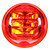 30375R 30 SERIES, HIGH PROFILE, LED, RED ROUND, 8 DIODE, MARKER CLEARANCE LIGHT, PC, FIT 'N FORGET M/C, 12V
