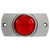 Truck-Lite 30504R - 30 Series Incandescent Red Round Marker Clearance Light Kit, Gray PVC Bracket, 12V