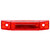 35880R 35 SERIES, LED, RED RECTANGULAR, 1 DIODE, MARKER CLEARANCE LIGHT, P2, 2 SCREW, DIAMOND SHELL, FIT 'N FORGET M/C, 12V