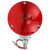 3702 SIGNAL-STAT, INCANDESCENT, RED ROUND, 1 BULB, SINGLE FACE, 2 WIRE, PEDESTAL LIGHT, 1 STUD, GRAY, STRIPPED END