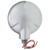 3702 SIGNAL-STAT, INCANDESCENT, RED ROUND, 1 BULB, SINGLE FACE, 2 WIRE, PEDESTAL LIGHT, 1 STUD, GRAY, STRIPPED END