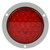 4053 RED LED 4" ROUND FLANGE LAMP